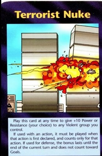 Illuminati game - card Twin Towers